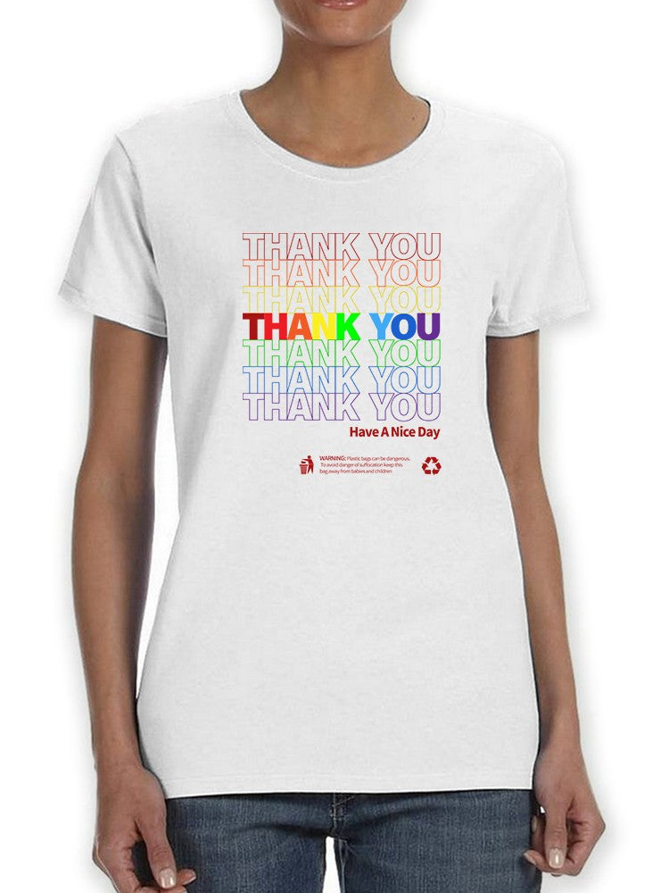 Thank You Plastic Bag Pride Women's T-Shirt