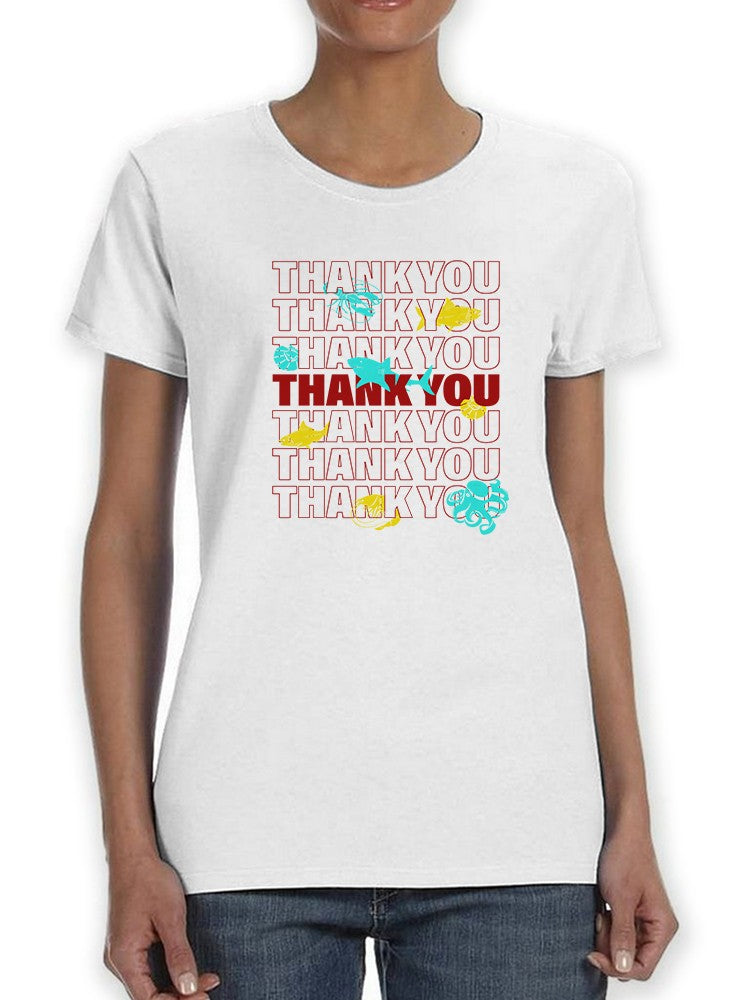 Thank You Plastic Bag Animals Women's T-Shirt