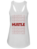 Hustle Repeated Plastic Bag  Women's Racerback Tank
