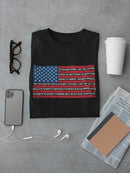 Oath To U.s.a. Flag Design Men's T-Shirt