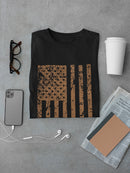 Grunge Beige U.s.a. Flag Men's T-Shirt