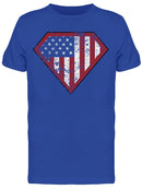 Diamond Form U.s.a. Flag Men's-Tshirt