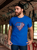 Diamond Form U.s.a. Flag Men's-Tshirt
