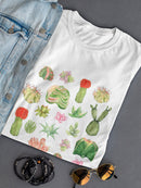 Beautiful Set Cactus Plants Women's T-Shirt