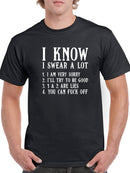 I Know I Swear A Lot Funny  Men's T-Shirt