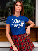 Dog Mom With Cute Paw Women's T-Shirt