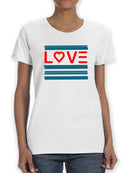 Love With Heart Design  Women's T-Shirt
