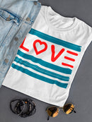 Love With Heart Design  Women's T-Shirt