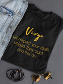 Virgo Quote Women's T-shirt