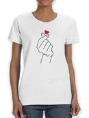 Heart Hand Gesture Women's T-shirt