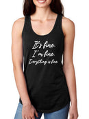 Everything Is Fine Women's Racerback Tank