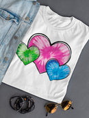 Colored Hearts Women's T-shirt