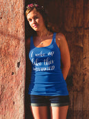 I Woke Up Like This Design Women's Racerback Tank