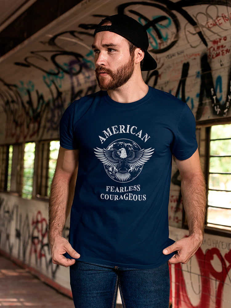 American Fearless Courageous Men's T-shirt