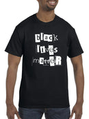 Black Lives Matter Design Men's T-shirt