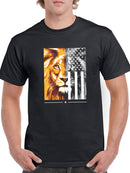 Black And White Cool Lion Men's T-shirt