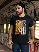 Black And White Cool Lion Men's T-shirt