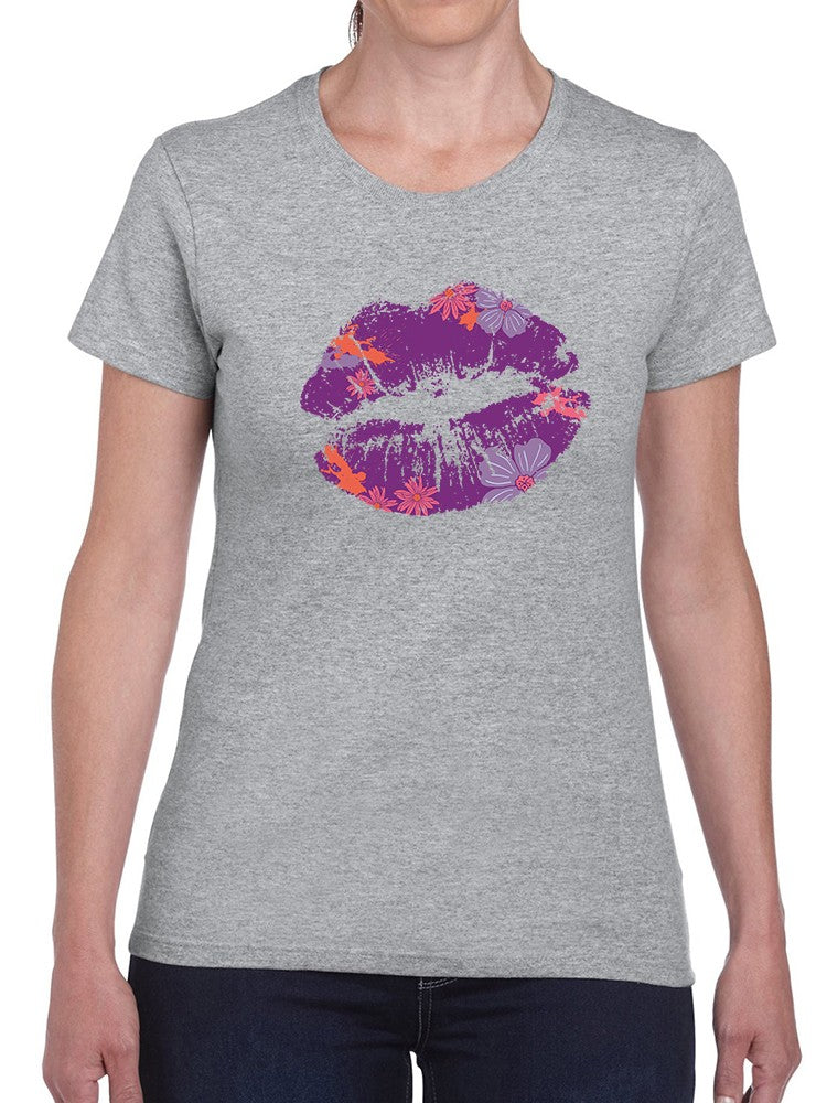 Lipstick Kiss Women's Shaped T-shirt