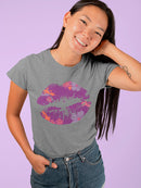 Lipstick Kiss Women's Shaped T-shirt