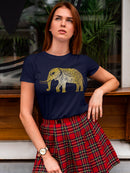 Golden Elephant Women's Shaped T-shirt