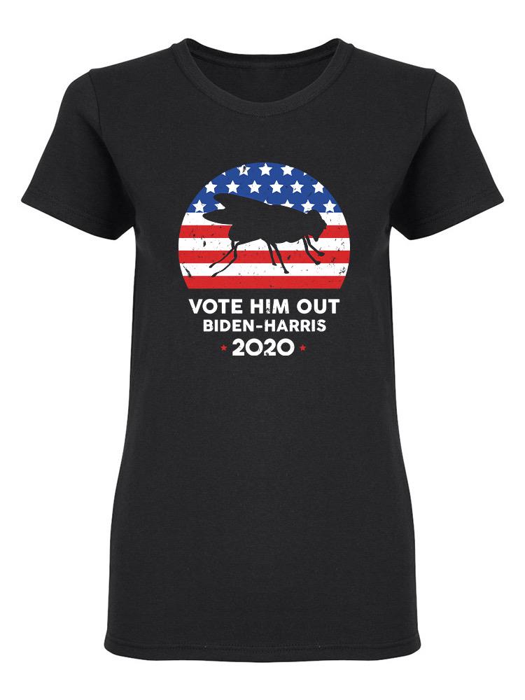 Vote Him Out Design Women's Shaped T-shirt