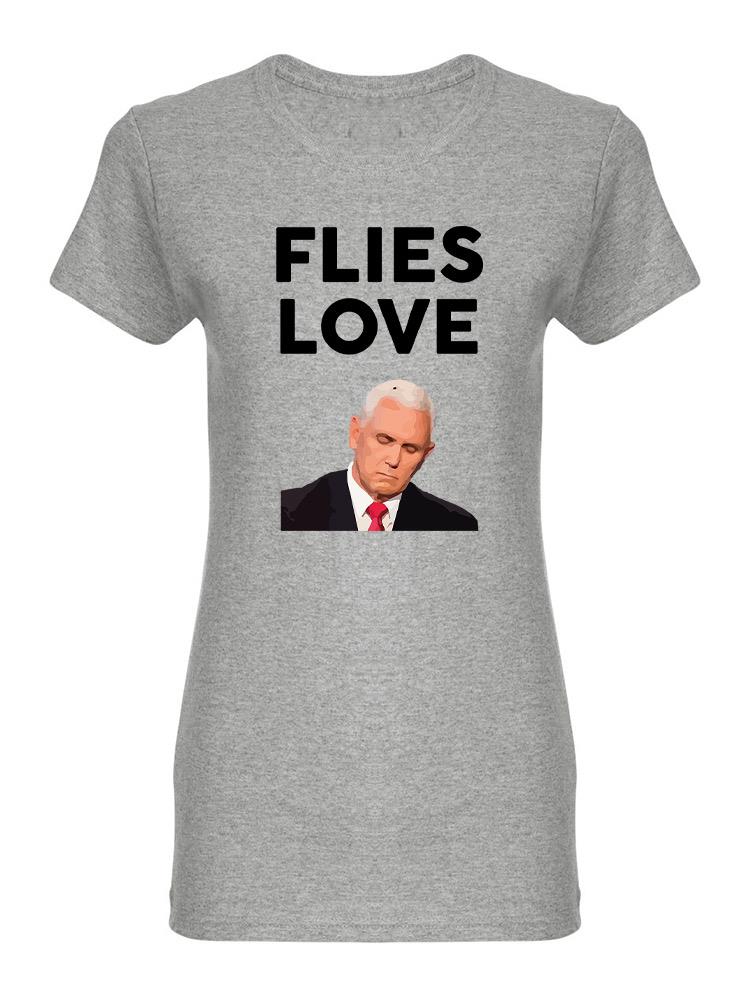 Flies Love Design Women's Shaped T-shirt