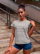 Messy Bun Graphic Shaped Tee Women's -GoatDeals Designs
