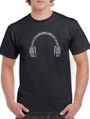 Music Headphones Design Men's T-shirt