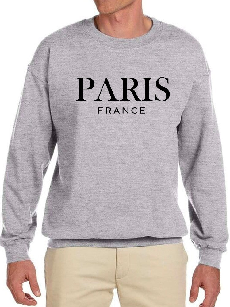 Paris France Design Men's Sweatshirt