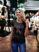 Pink Ribbon Women's Shaped T-shirt