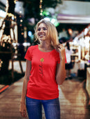 Let It Bee Funny Design Women's Shaped T-shirt