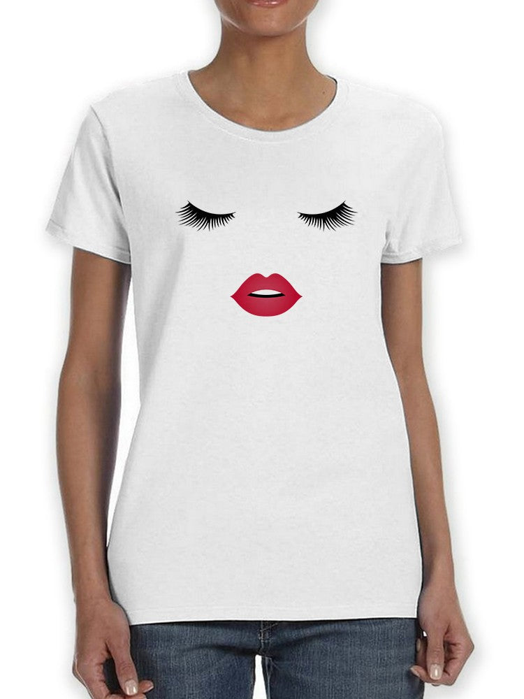 Eyes And Lips Women's Shaped T-shirt