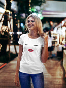 Eyes And Lips Women's Shaped T-shirt