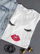 Eyes And Lips Women's Shaped T-shirt