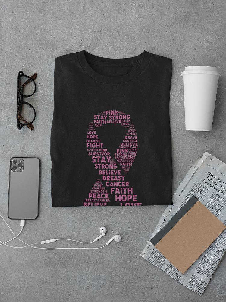 Breast Cancer Awareness Ribbon. Men's T-shirt