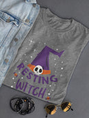 Resting Witch Face. Women's Shaped T-shirt