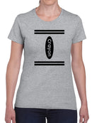 Crayon Women's Shaped T-shirt