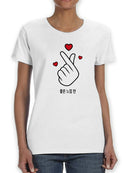 Good Vibes Only Heart Women's Shaped T-shirt