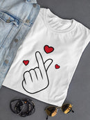Good Vibes Only Heart Women's Shaped T-shirt