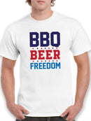 Barbecue, Beer And Freedom Men's T-shirt