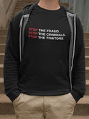 Stop The Fraud And Criminals... Men's T-shirt