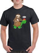 Cute Sloth And Turtle Men's T-shirt
