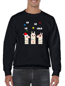 La La Lala Llama Men's Sweatshirt