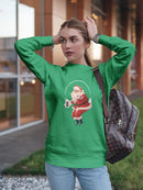 Santa Claus With Milk Women's Sweatshirt