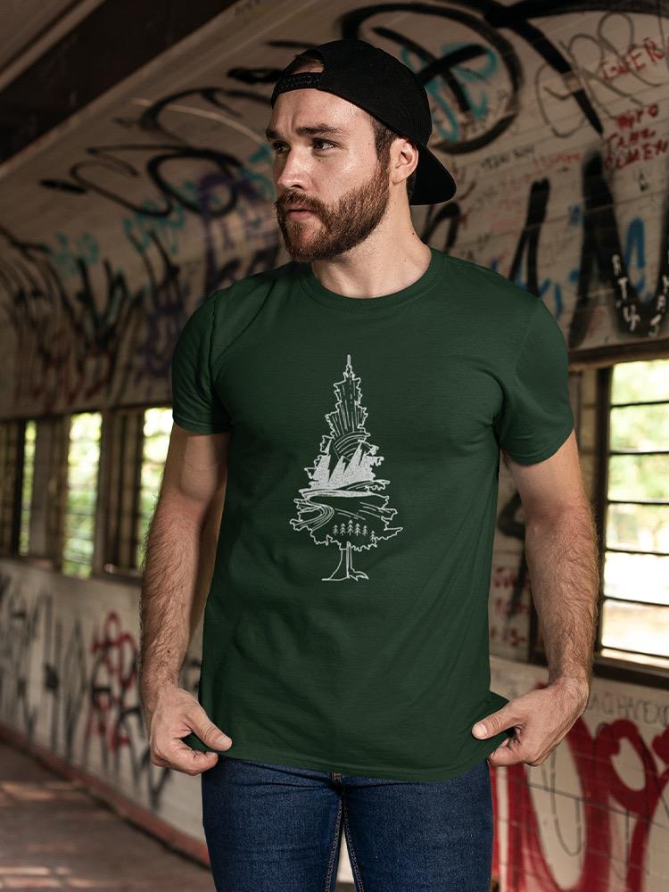 Landscape Inside A Pine Men's T-shirt