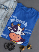 Sarcastic Cow Women's Shaped T-shirt