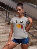 Turkey Face Women's Shaped T-shirt