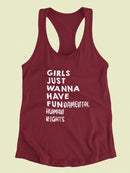 Girls Just Wanna Have Rights Women's Racerback Tank