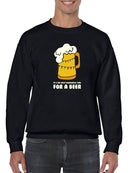 Holiday Beer Quote Men's Sweatshirt