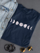 Moon Cycle Women's Shaped T-shirt